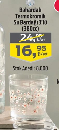 Paşabahçe Bahardalı Termokromik Su Bardağı 380 cc image