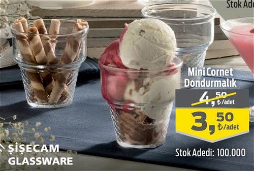 Paşabahçe Mini Cornet Dondurmalık image