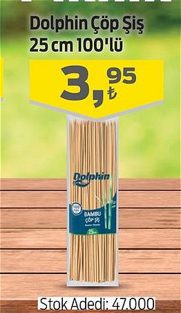 Dolphin Çöp Şiş 25 cm 100'lü image