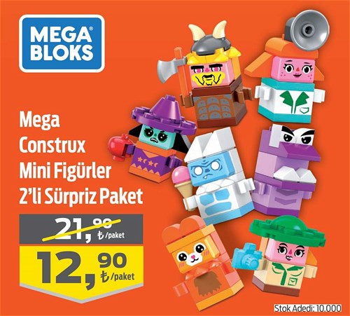 Mega Bloks Mega Construx Mini Figürler 2'li Sürpriz Paket image