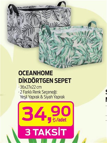 Oceanhome Dikdörtgen Sepet image
