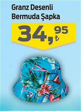 Granz Desenli Bermuda Şapka image