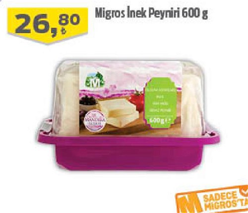 Migros İnek Peyniri 600 g image