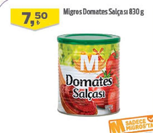 Migros Domates Salçası 830 g image