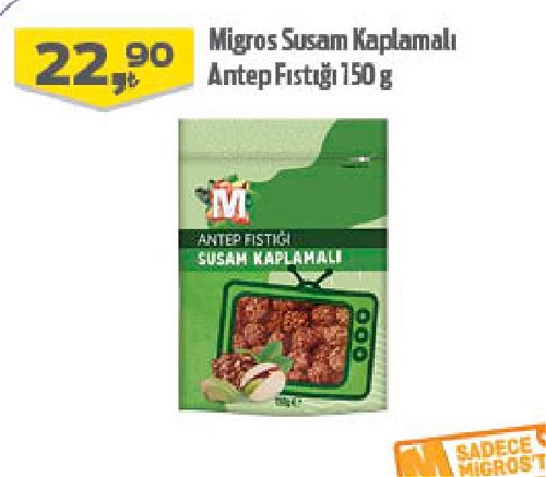 Migros Susam Kaplamalı Antep Fıstığı 150 g image