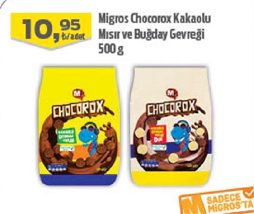 Migros Chocorox Kakaolu Mısır ve Buğday Gevreği 500 g image