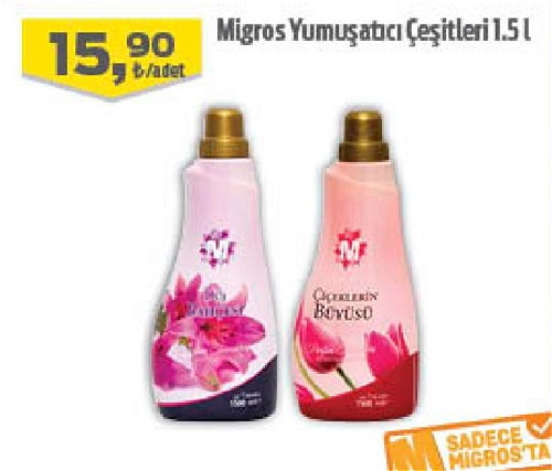 Migros Yumuşatıcı Çeşitleri 1,5 l image