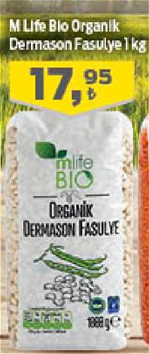 M Life Bio Organik Dermason Fasulye 1 kg image