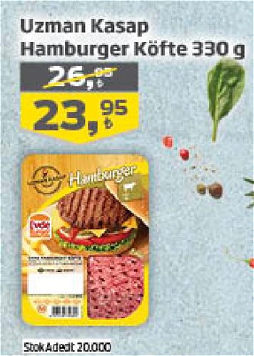 Uzman Kasap Hamburger Köfte 330 g image