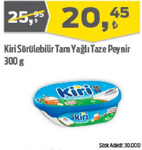 Kiri Sürülebilir Tam Yağlı Taze Peynir 300 g image