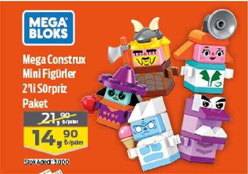 Mega Bloks Mega Construx Mini Figürler 2'li Sürpriz Paket image