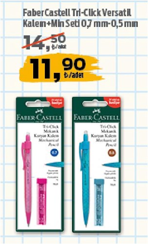 Faber Castell Tri-Click Versatil Kalem+Min Seti 0,7 mm-0,5 mm image