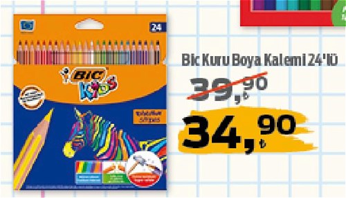 Bic Kuru Boya Kalemi 24'lü image