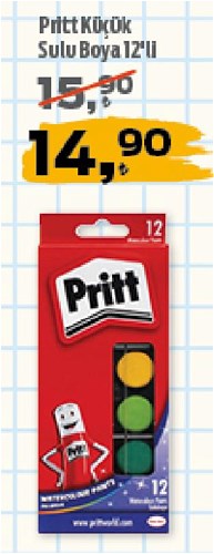 Pritt Küçük Sulu Boya 12'li image