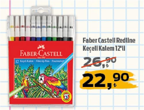 Faber Castell Redline Keçeli Kalem 12'li image