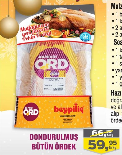 Beypiliç Dondurulmuş Bütün Ördek Kg image