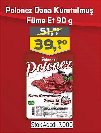 Polonez Dana Kurutulmuş Füme Et 90 g image