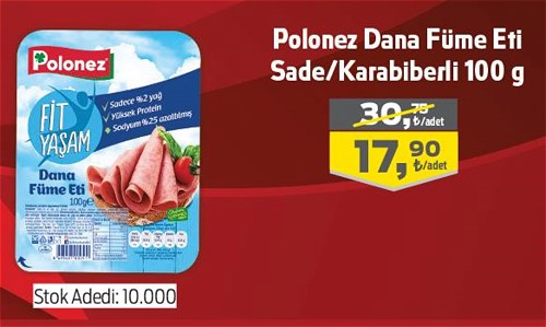 Polonez Dana Füme Eti Sade/Karabiberli 100 g image