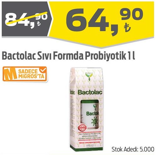 Bactolac Sıvı Formda Probiyotik 1 I image