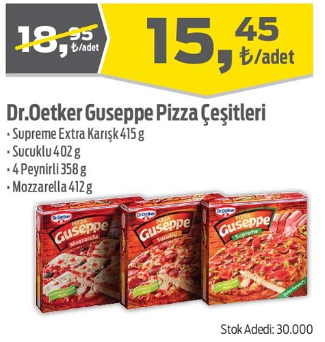 Dr.Oetker Guseppe Pizza Çeşitleri image