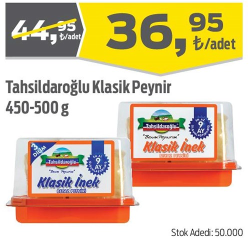 Tahsildaroğlu Klasik Peynir 450-500 g image