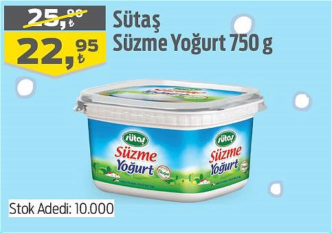 Sütaş Süzme Yoğurt 750 g image