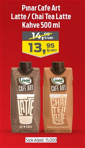 Pınar Cafe Art Latte / Chai Tea Latte Kahve 500 ml image