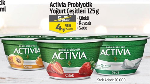 Activia Probiyotik Yoğurt Çeşitleri 125 g image