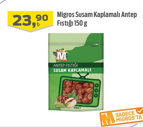 Migros Susam Kaplamalı Antep Fıstığı 150 g image