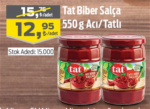 Tat Biber Salça 550 g Acı/Tatlı image