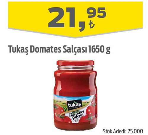 Tukaş Domates Salçası 1650 g image