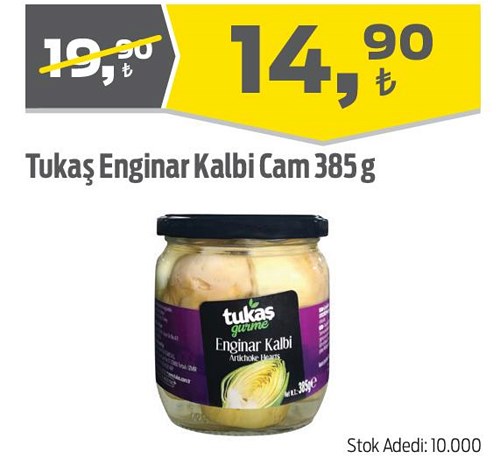 Tukaş Enginar Kalbi Cam 385 g image