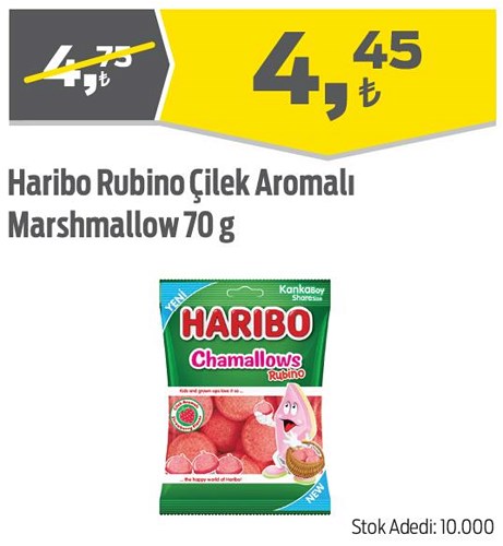 Haribo Rubino Çilek Aromalı Marshmallow 70 g image