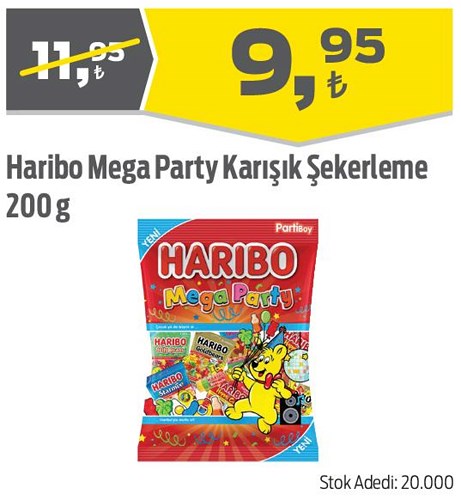 Haribo Mega Party Karışık Şekerleme 200 g image