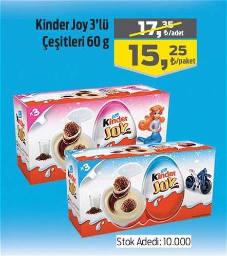 Kinder Joy 3'lü Çeşitleri 60 g image