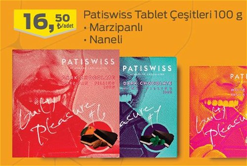 Patiswiss Tablet Çeşitleri 100 g image