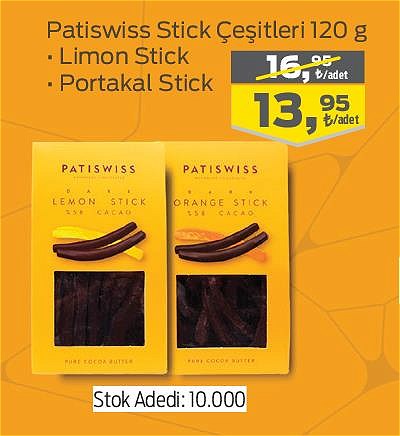 Patiswiss Stick Çeşitleri 120 g image