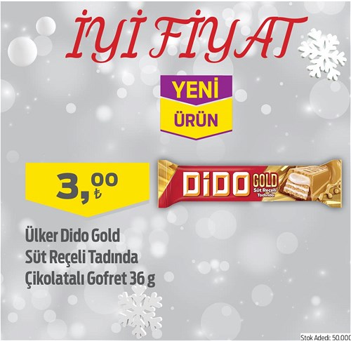 Ülker Dido Gold Süt Reçeli Tadında Çikolatalı Gofret 36 g image