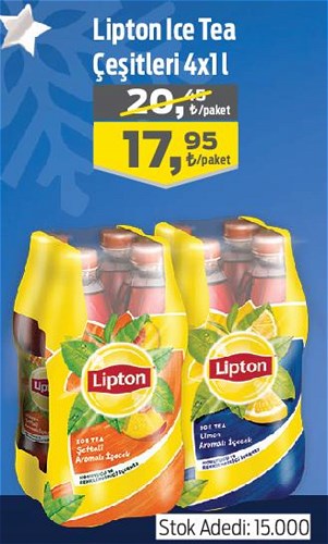 Lipton Ice Tea Çeşitleri 4x1 l image