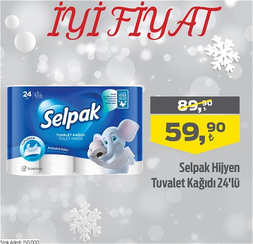 Selpak Hijyen Tuvalet Kağıdı 24'lü image