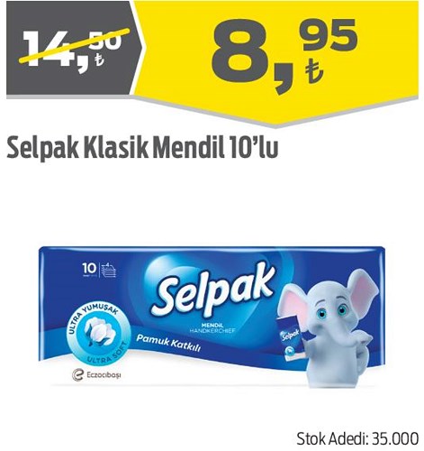 Selpak Klasik Mendil 10'lu image