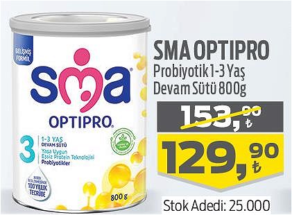 Sma Optipro Probiyotik 1-3 Yaş Devam Sütü 800 g image