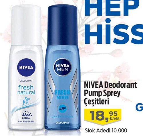 Nivea Deodorant Pump Sprey Çeşitleri image