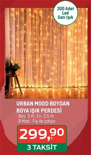 Urban Mood Boydan Boya Işık Perdesi  image