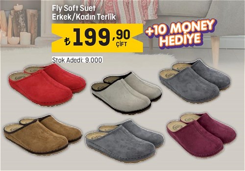 Fly Soft Suet Erkek/Kadın Terlik image