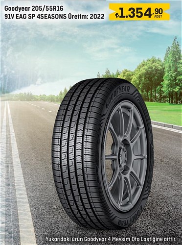 Goodyear 205/55R16 91V EAG SP 4Seasons Üretim:2022 image