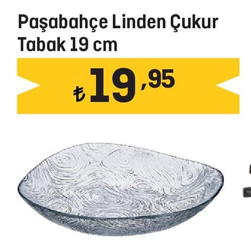 Paşabahçe Linden Çukur Tabak 19 cm image