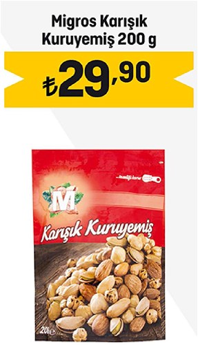 Migros Karışık Kuruyemiş 200 g image