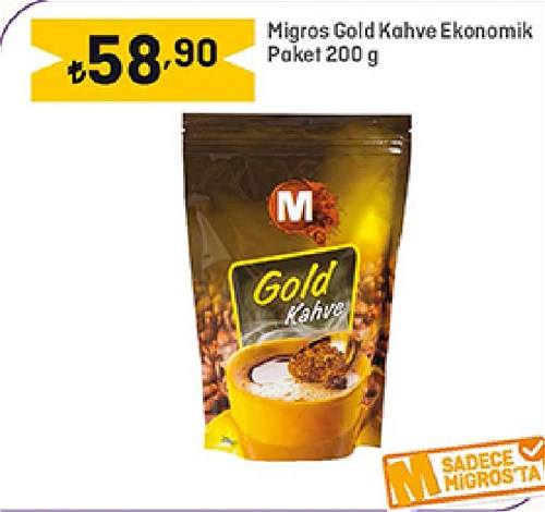 Migros Gold Kahve Ekonomik Paket 200 g image