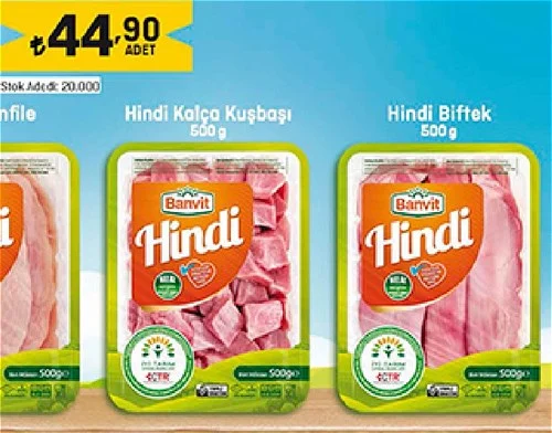Banvit Hindi Biftek 500 g image